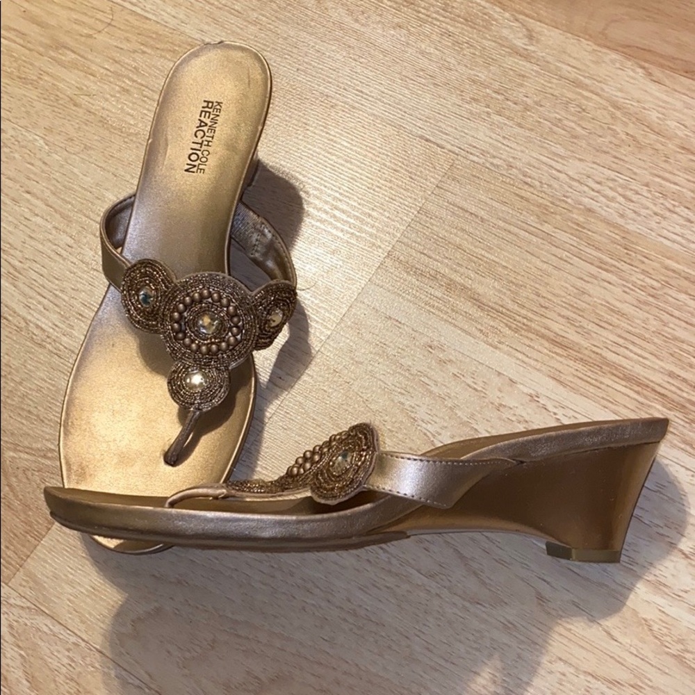 Gold sandals